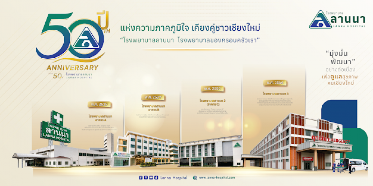 50 ปี โรงพยาบาลลานนา: ครึ่งศตวรรษแห่งความไว้วางใจ เคียงคู่สุขภาพชาวเชียงใหม่และภาคเหนือ พร้อมเดินหน้าสู่ทศวรรษใหม่ ยกระดับบริการสุขภาพด้วยแนวคิด Smart Hospital